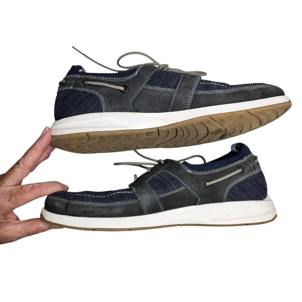 Dockers Men's Vaughan Boat Shoes Blue and Gray Size 10.5 M.